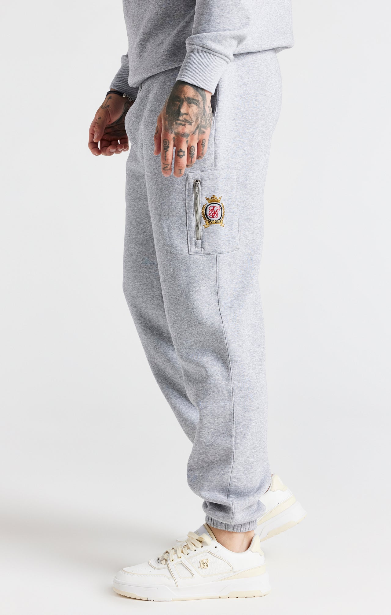 Grey Fleece Relaxed Fit Track Pant (1)