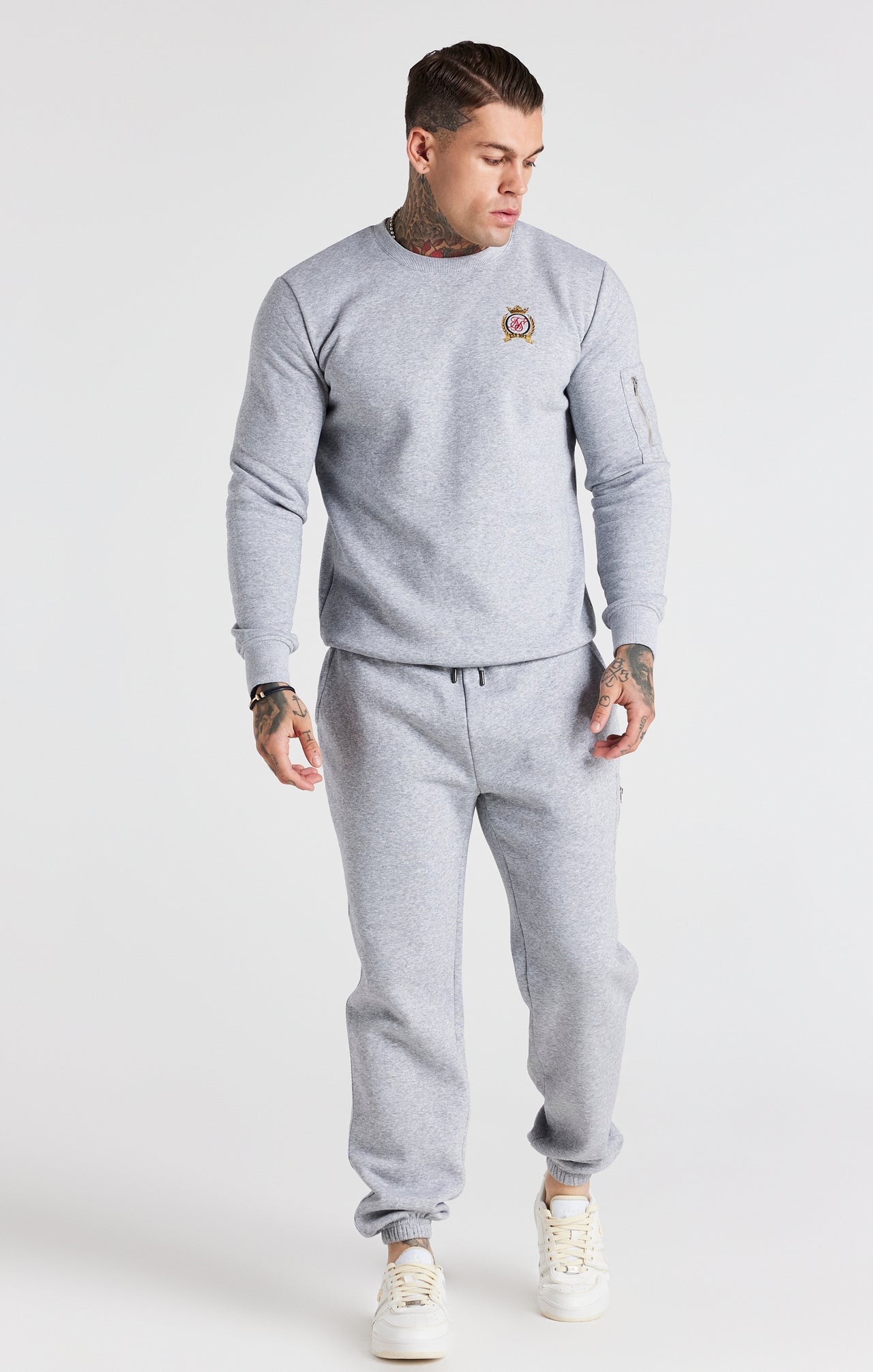 Grey Fleece Relaxed Fit Track Pant (2)