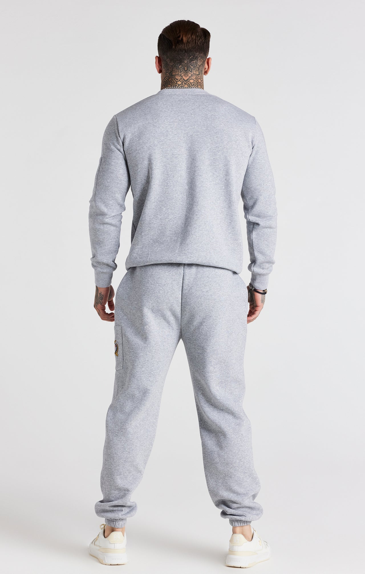 Grey Fleece Relaxed Fit Track Pant (5)