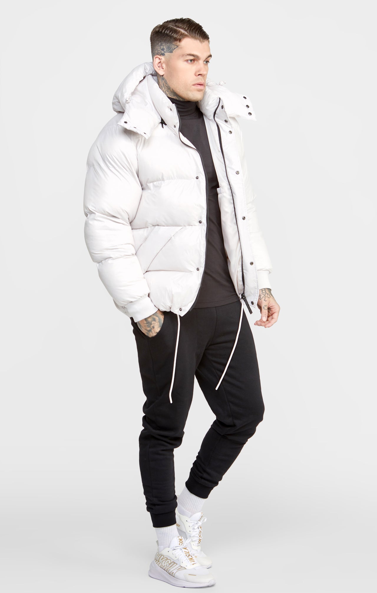 Ice Grey Puffer Jacket (3)