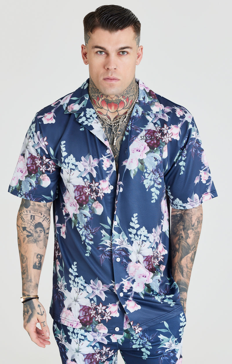 Navy Botanical Unisex Shirt