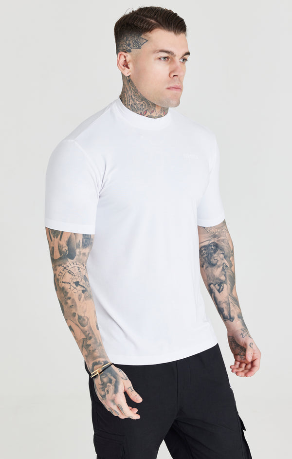 White High Neck T-Shirt