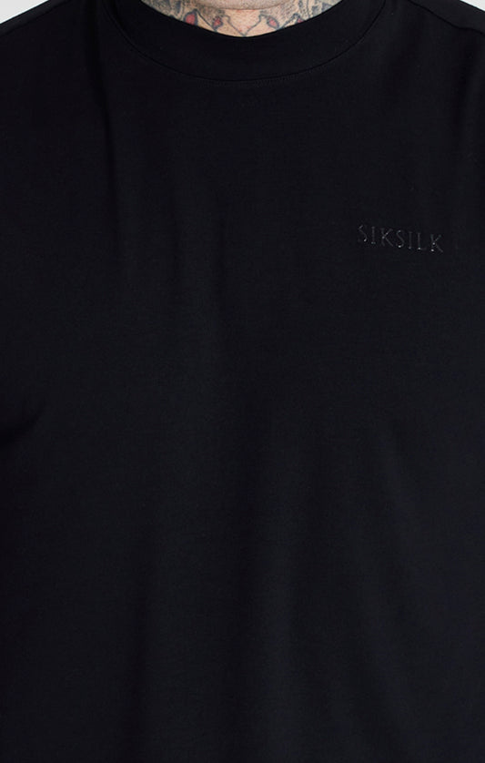 Black High Neck T-Shirt