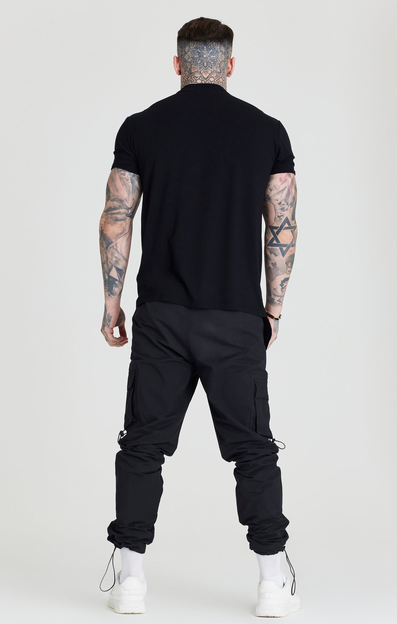 Black High Neck T-Shirt (4)