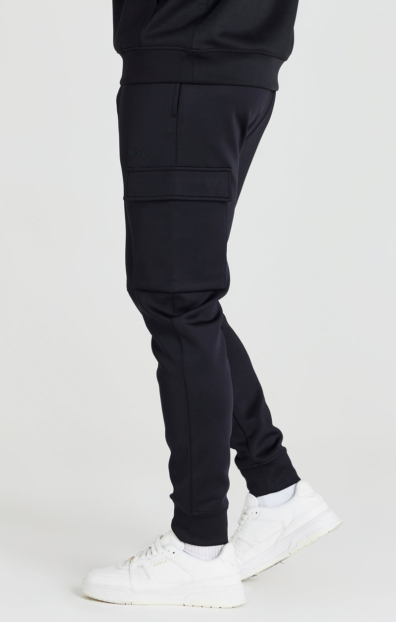 Black Exhibit Cuffed Cargo Pant (1)
