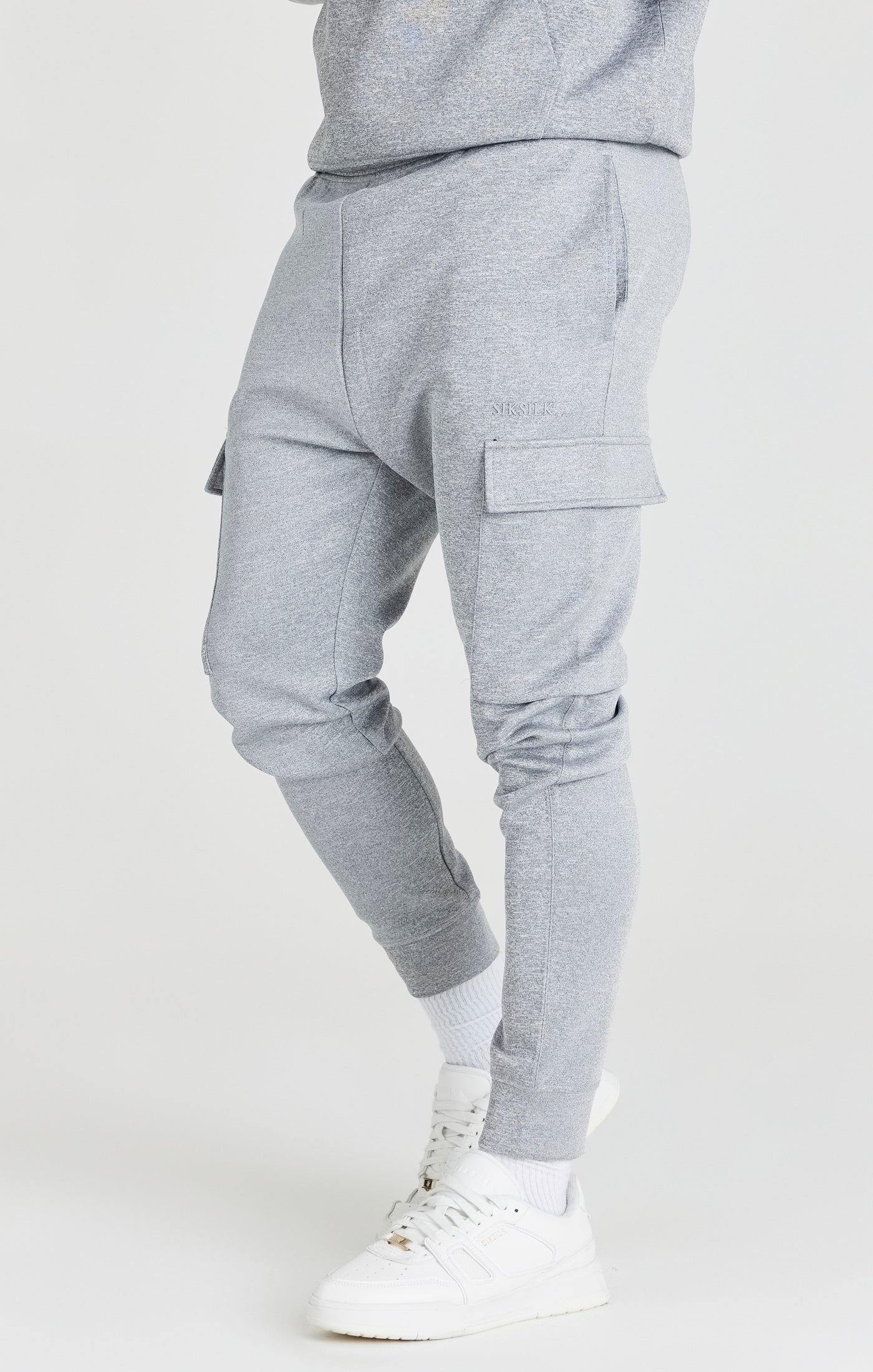 Load image into Gallery viewer, Grey Exhibit Cuffed Cargo Pant