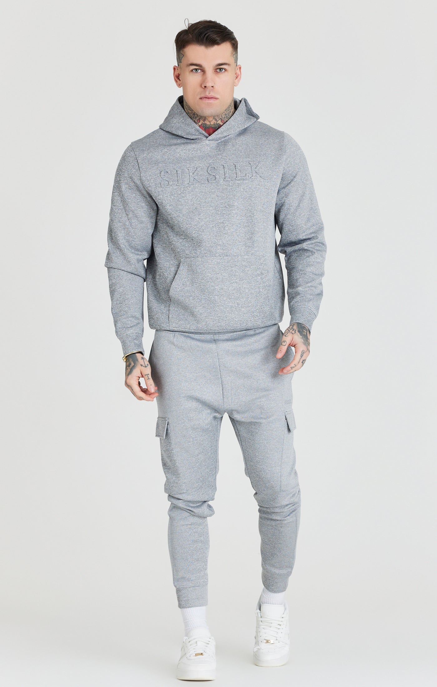 Load image into Gallery viewer, Grey Exhibit Cuffed Cargo Pant (3)