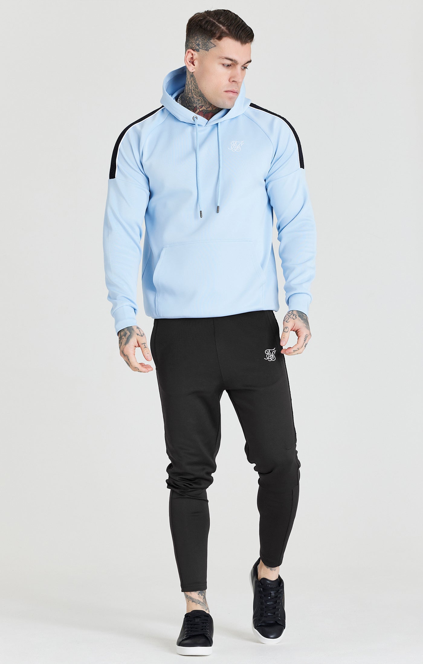 Load image into Gallery viewer, SikSilk Taped Overhead Hoodie - Blue (2)