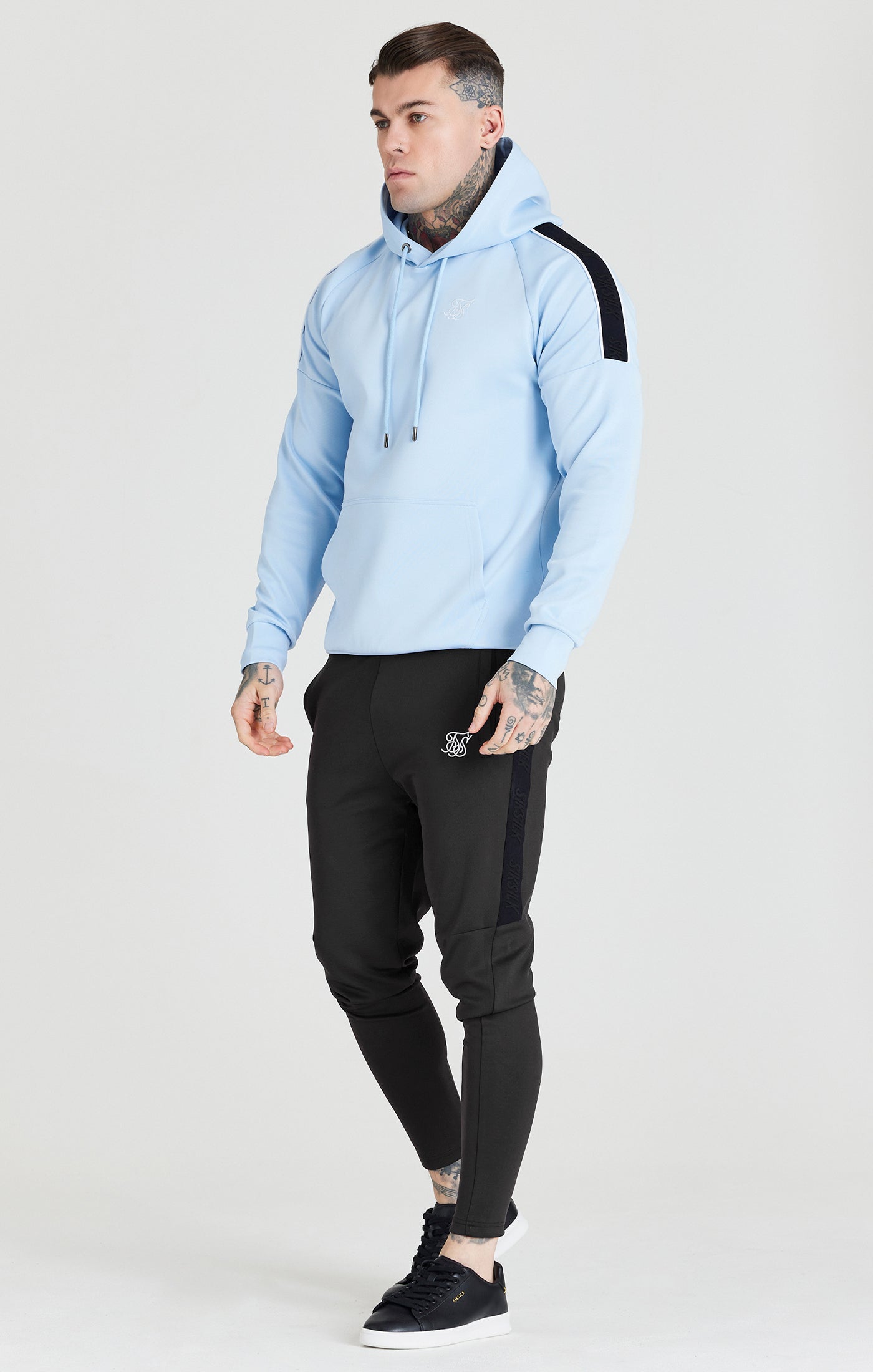 Load image into Gallery viewer, SikSilk Taped Overhead Hoodie - Blue (3)