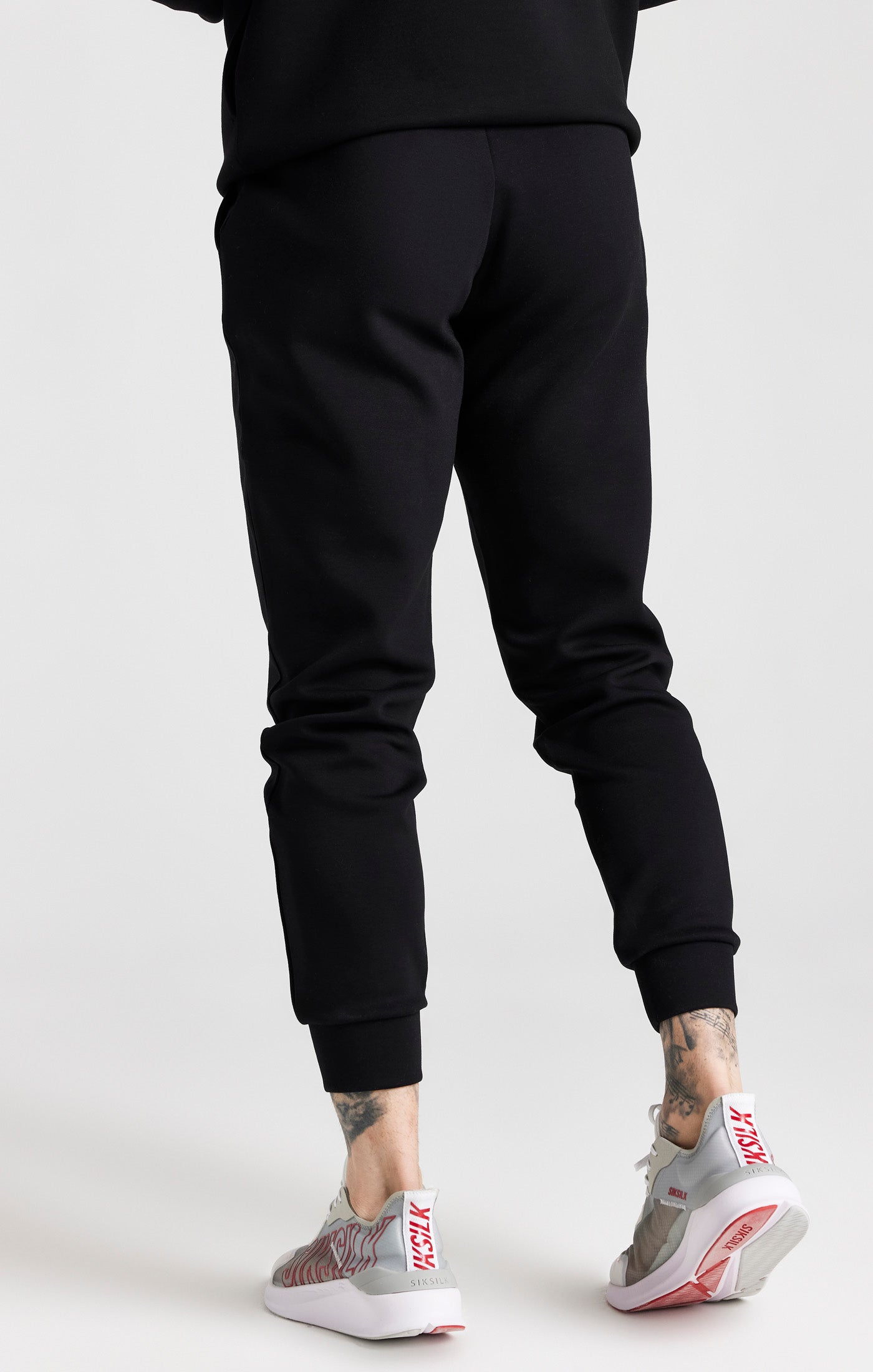 Load image into Gallery viewer, Black Zip Through And Pant Tracksuit Set (4)