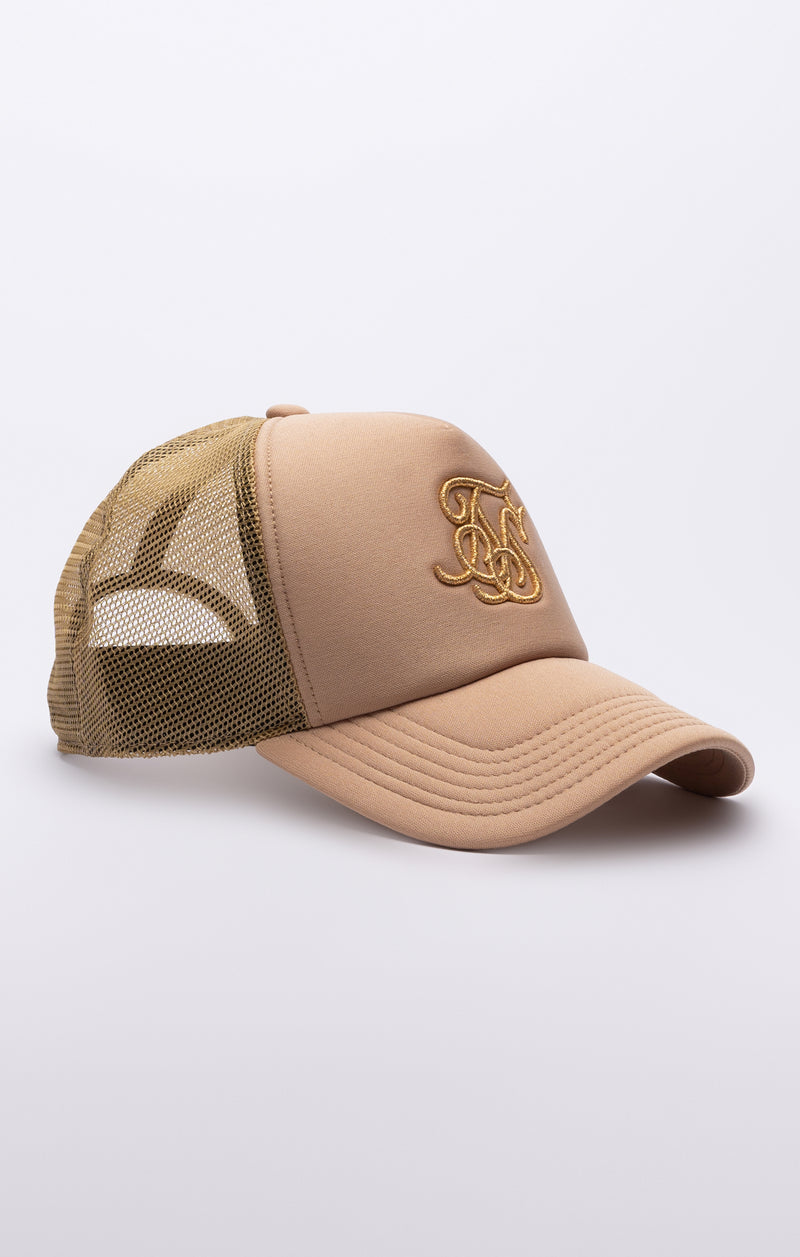 Beige Foam Trucker Cap (1)
