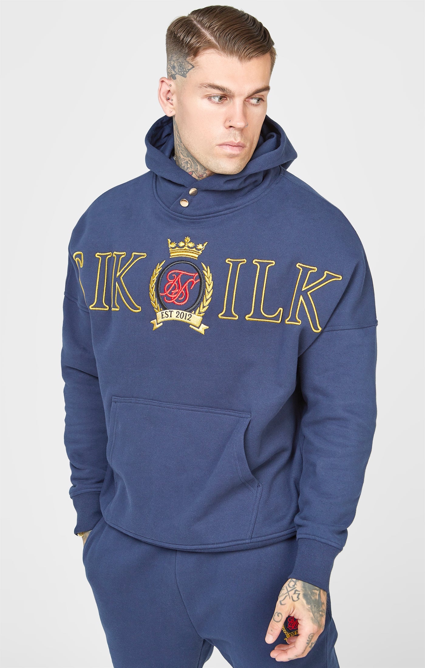 Sik silk hot sale navy hoodie