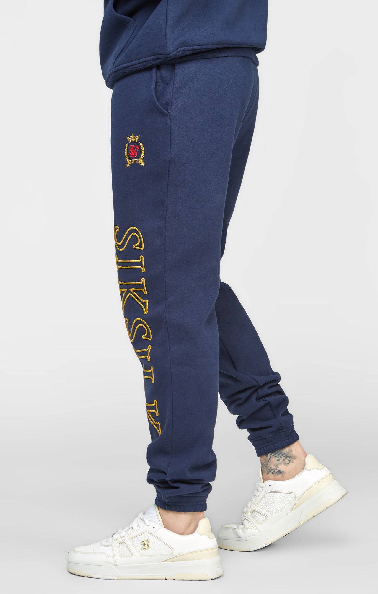 Navy Embroidery Relaxed Fit Jogger (1)