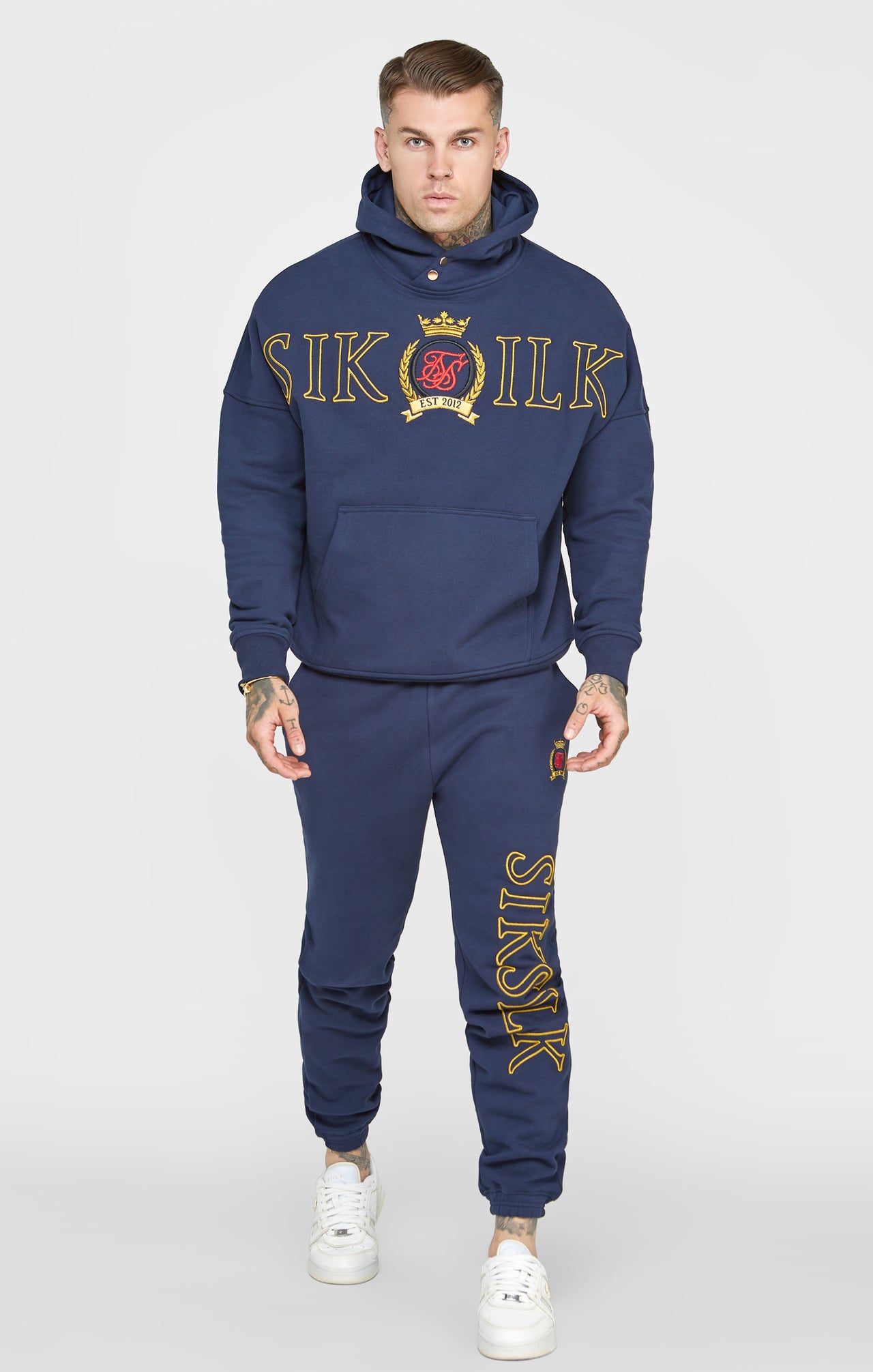 Navy Embroidery Relaxed Fit Jogger (2)