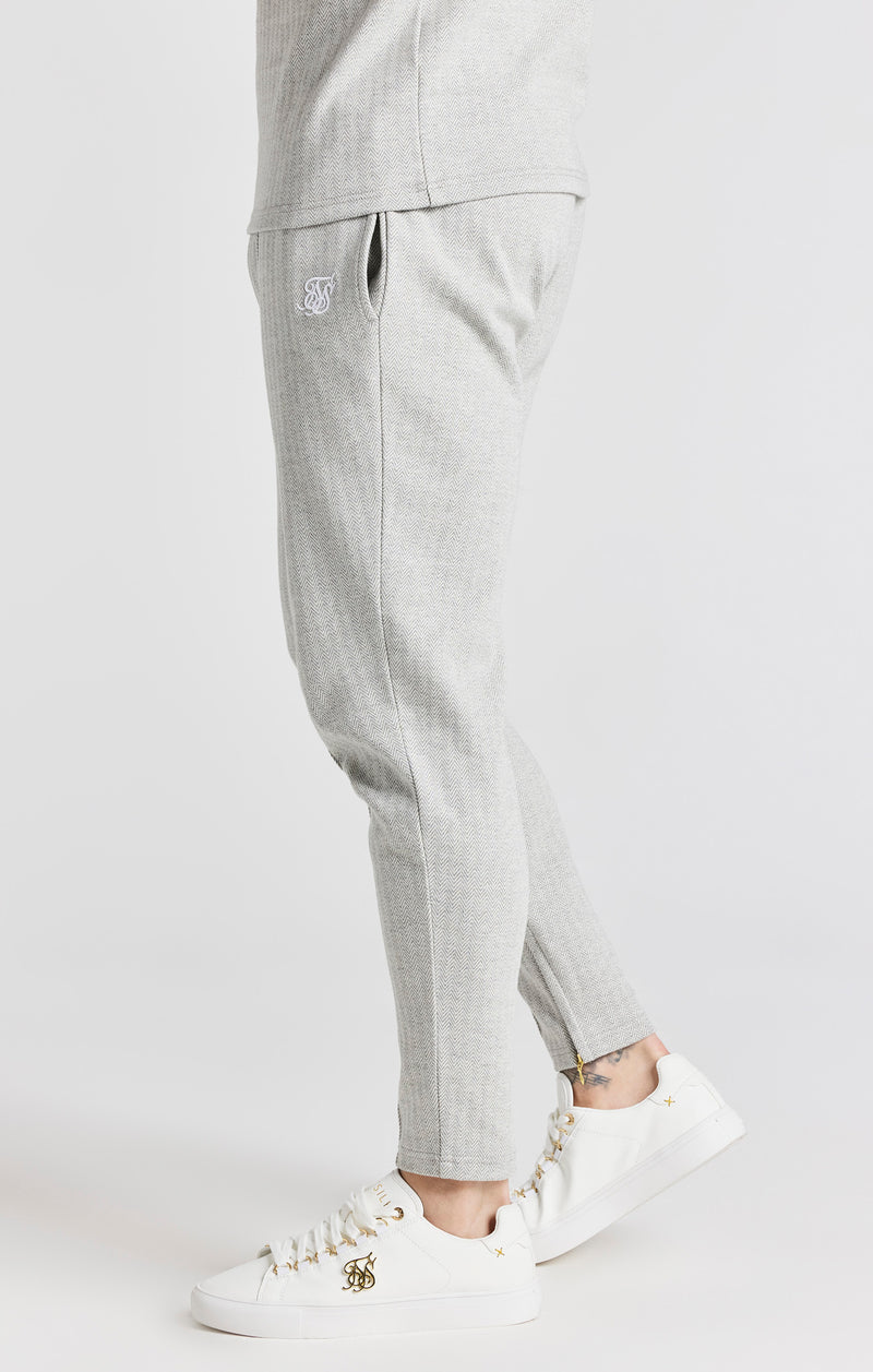 Grey Herringbone Track Pant (1)