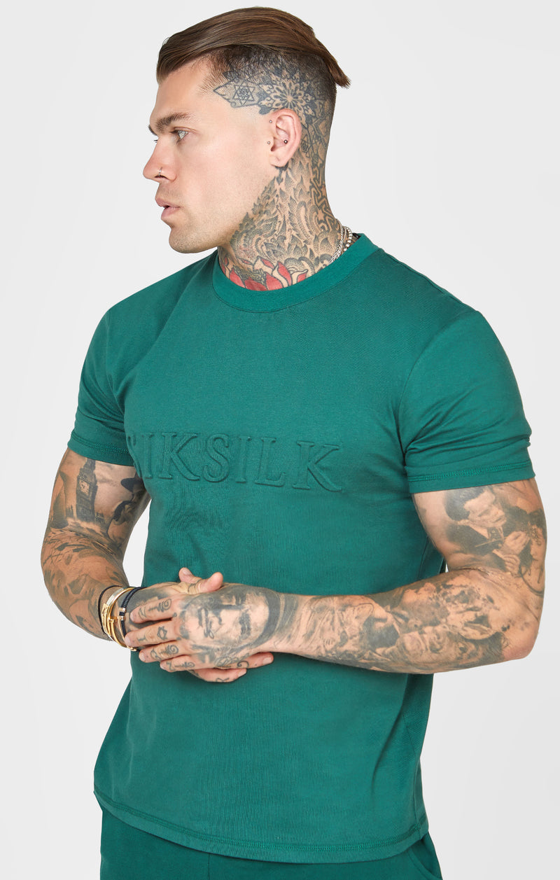 Green Embossed T-Shirt