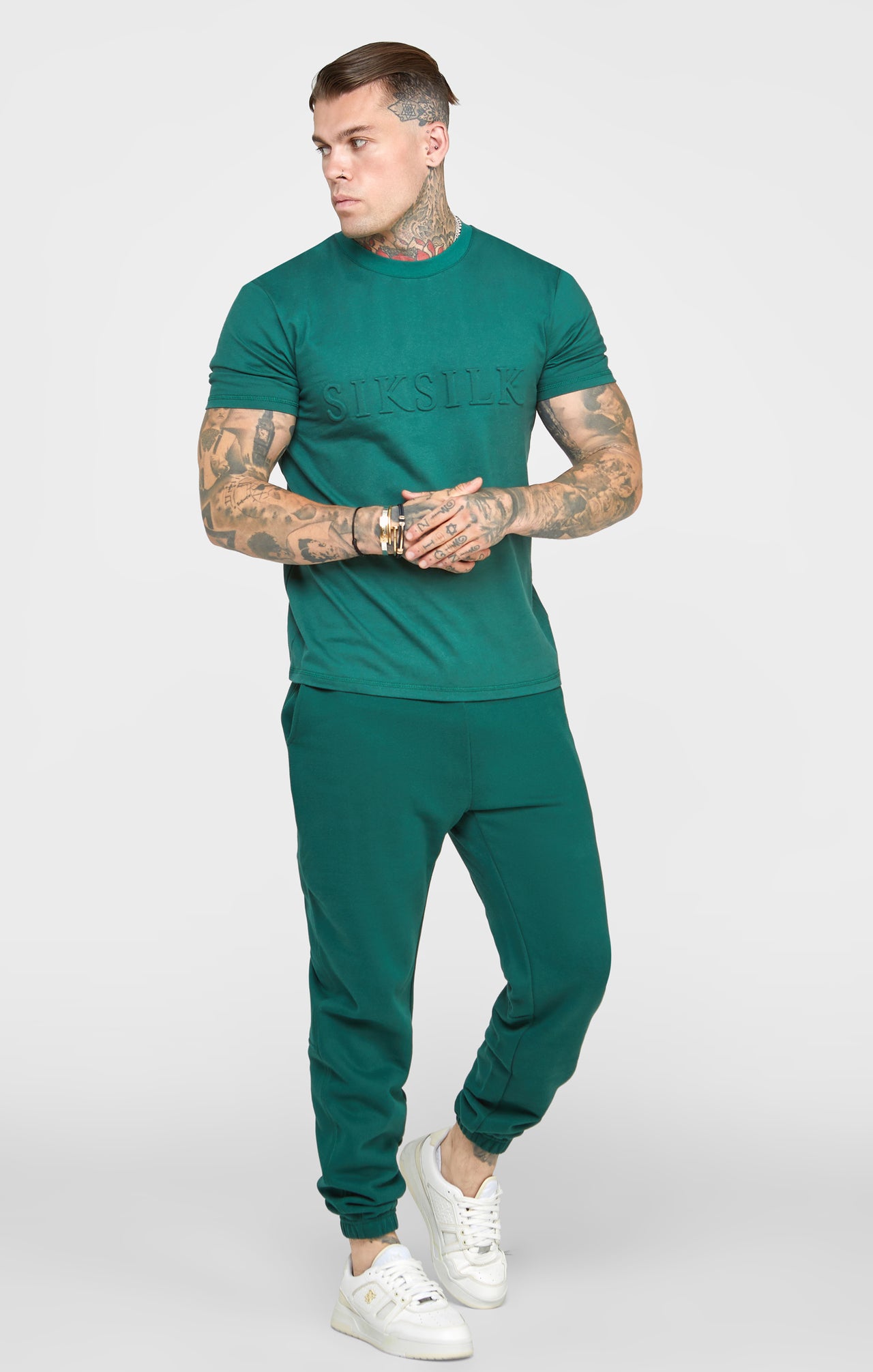 Green Embossed T-Shirt (3)