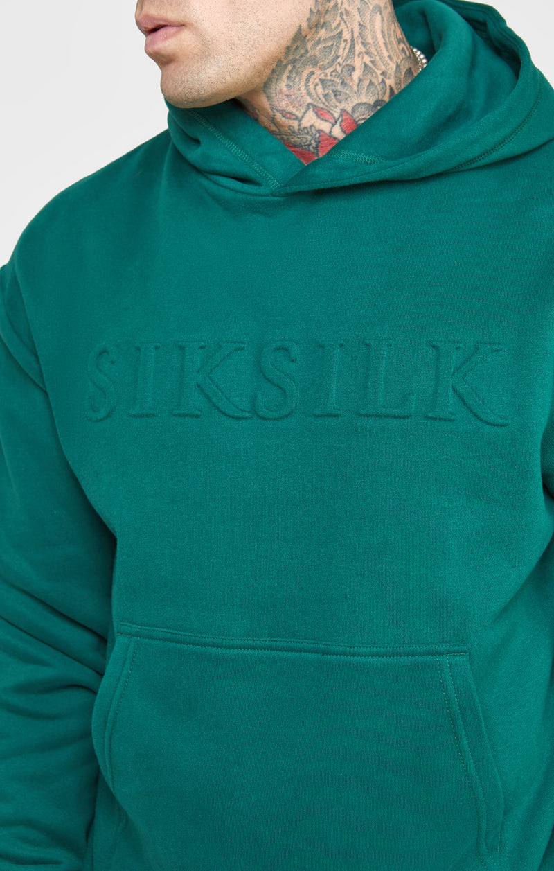 Green Embossed Overhead Hoodie (1)
