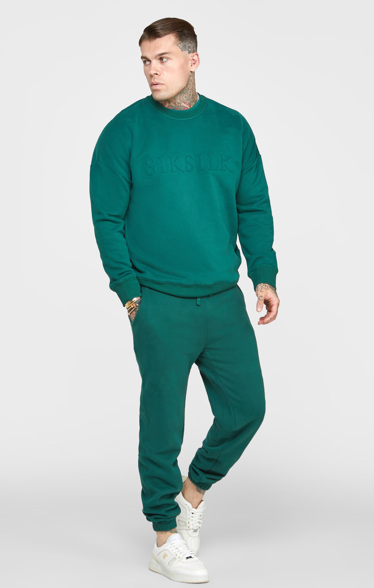 Green Embossed Sweatshirt (3)