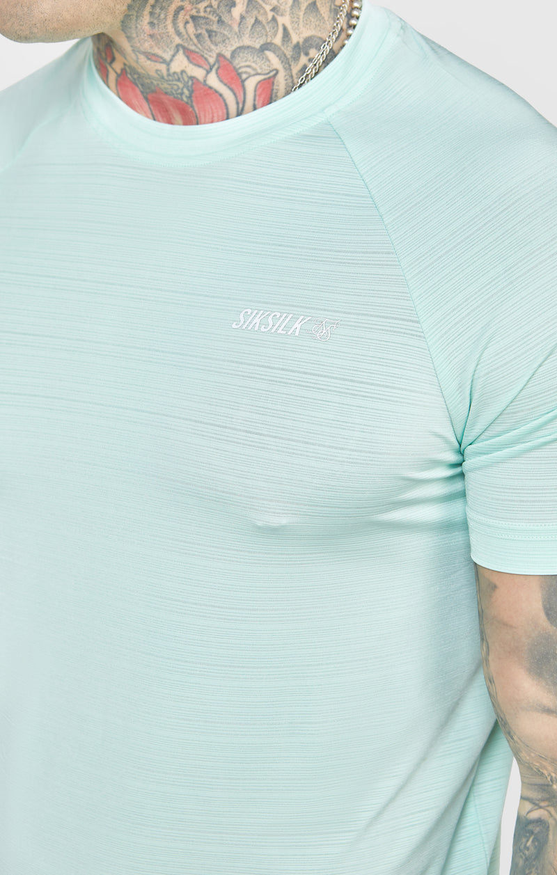 Blue Sports Textured Look T-Shirt (1)