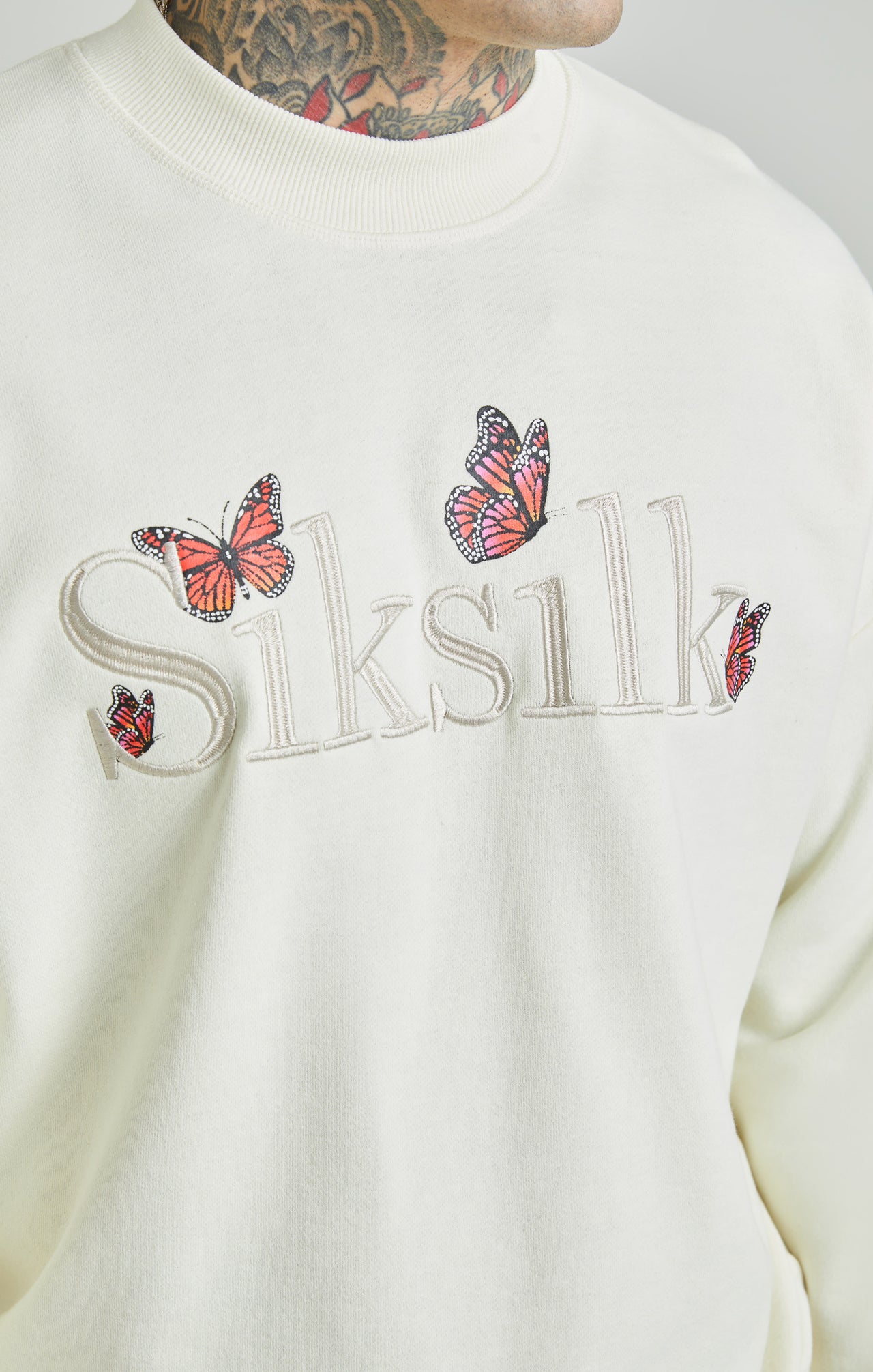 Ecru Washed Butterfly Sweatshirt (2)