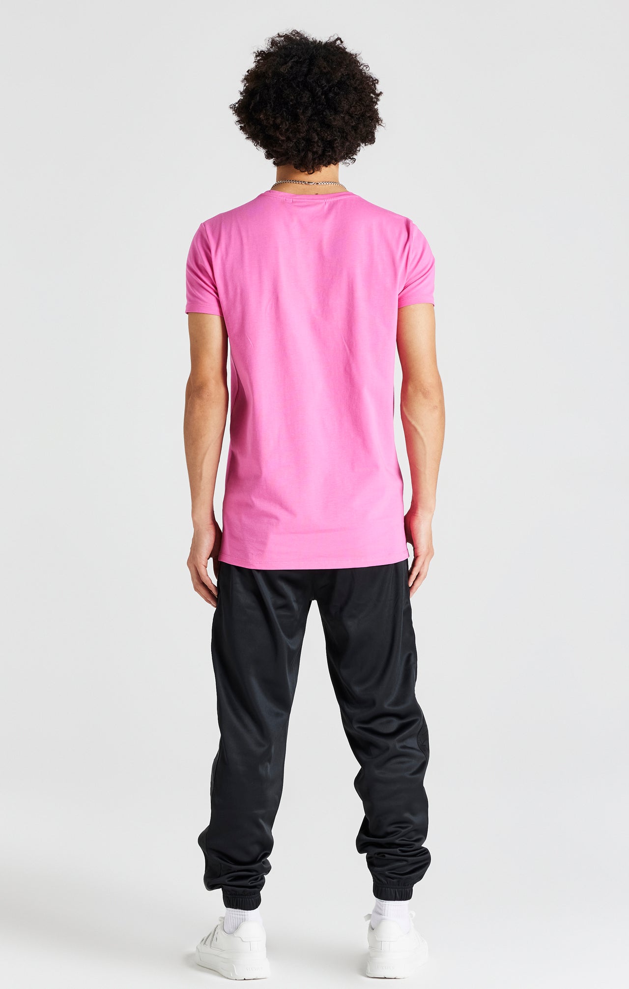 Pink Short Sleeve Muscle Fit T-Shirt (5)