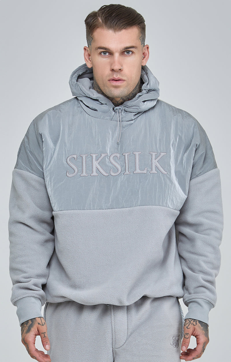 Grey Polar Fleece Cut & Sew Overhead Hoodie