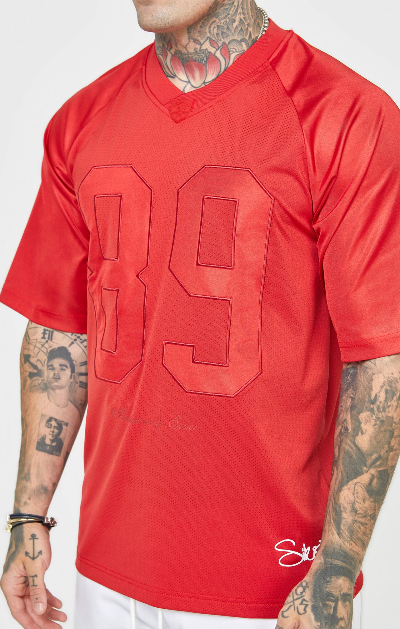 Red Oversized Short Sleeve T-Shirt (1)