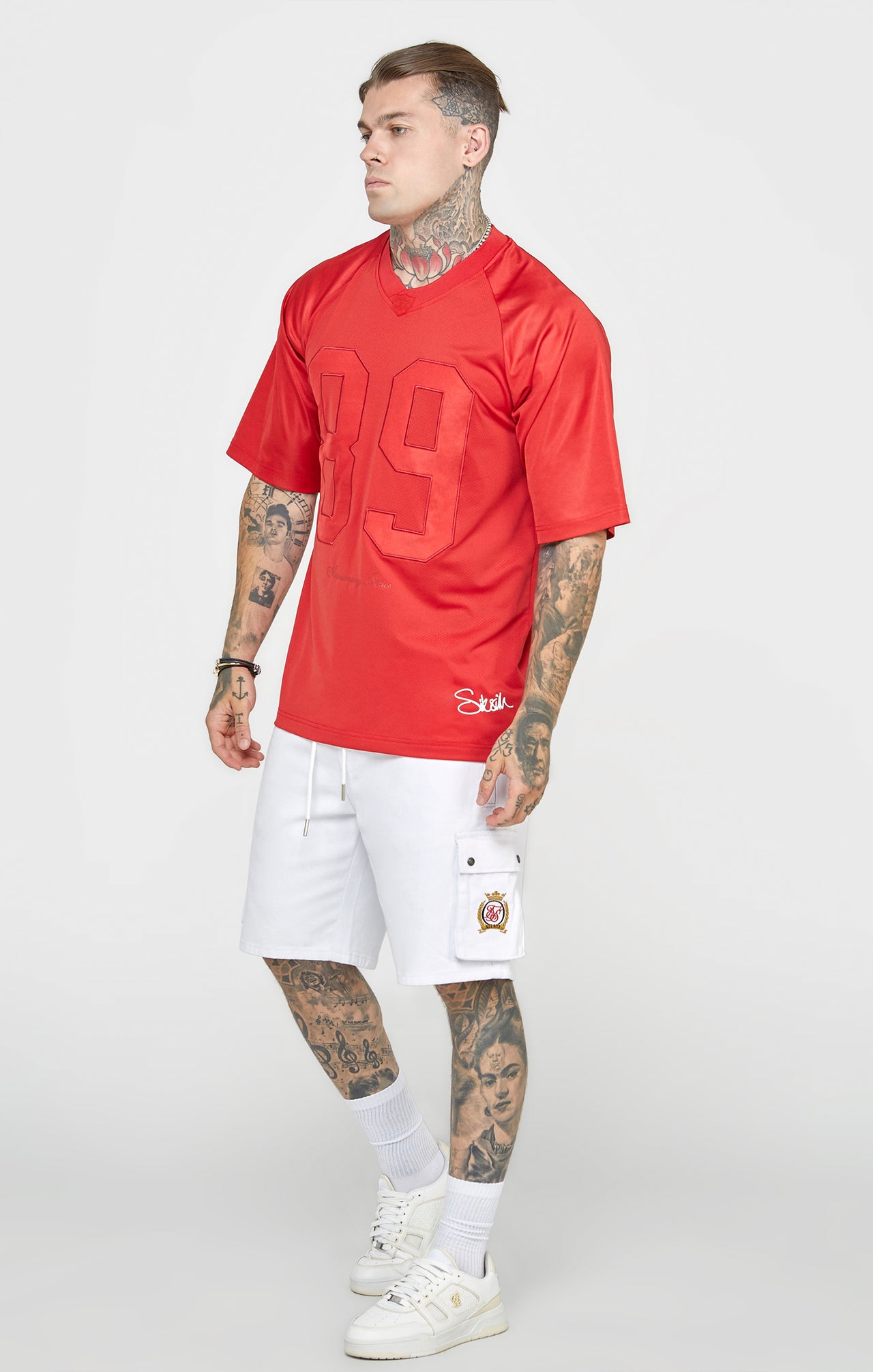 Red Oversized Short Sleeve T-Shirt (2)