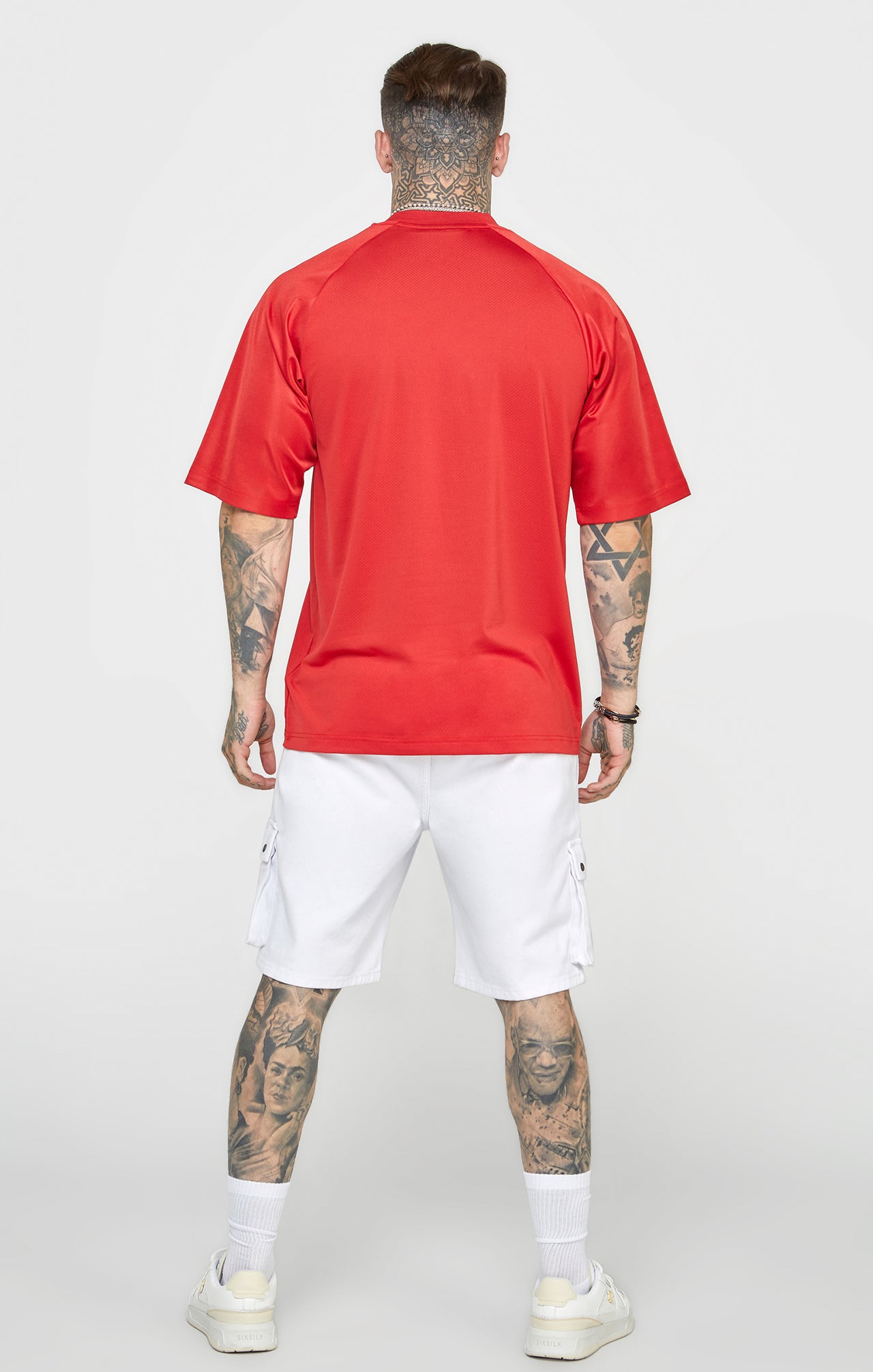 Red Oversized Short Sleeve T-Shirt (4)
