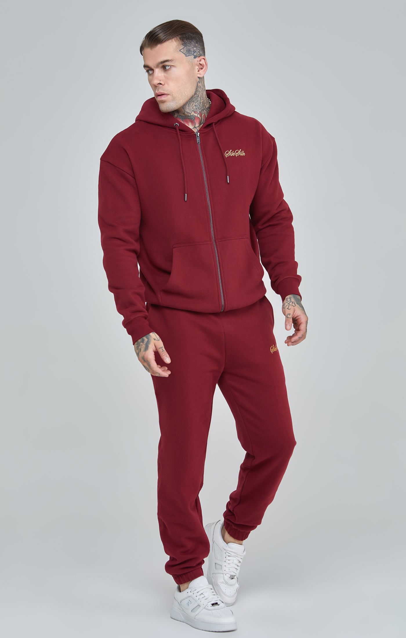 Sik silk burgundy hoodie online