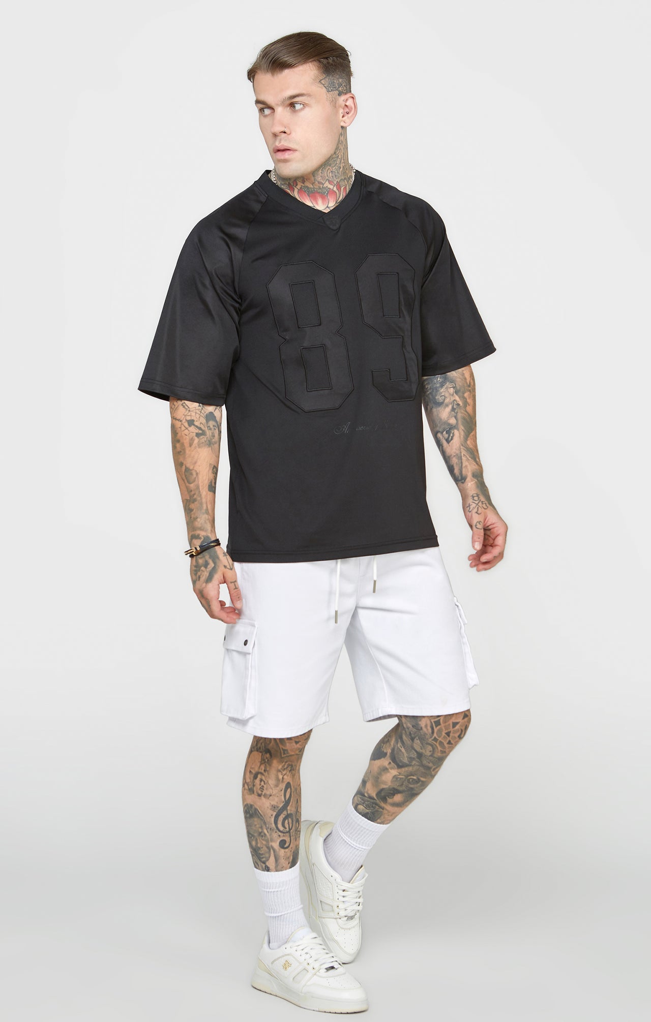Black Oversized Short Sleeve T-Shirt (3)