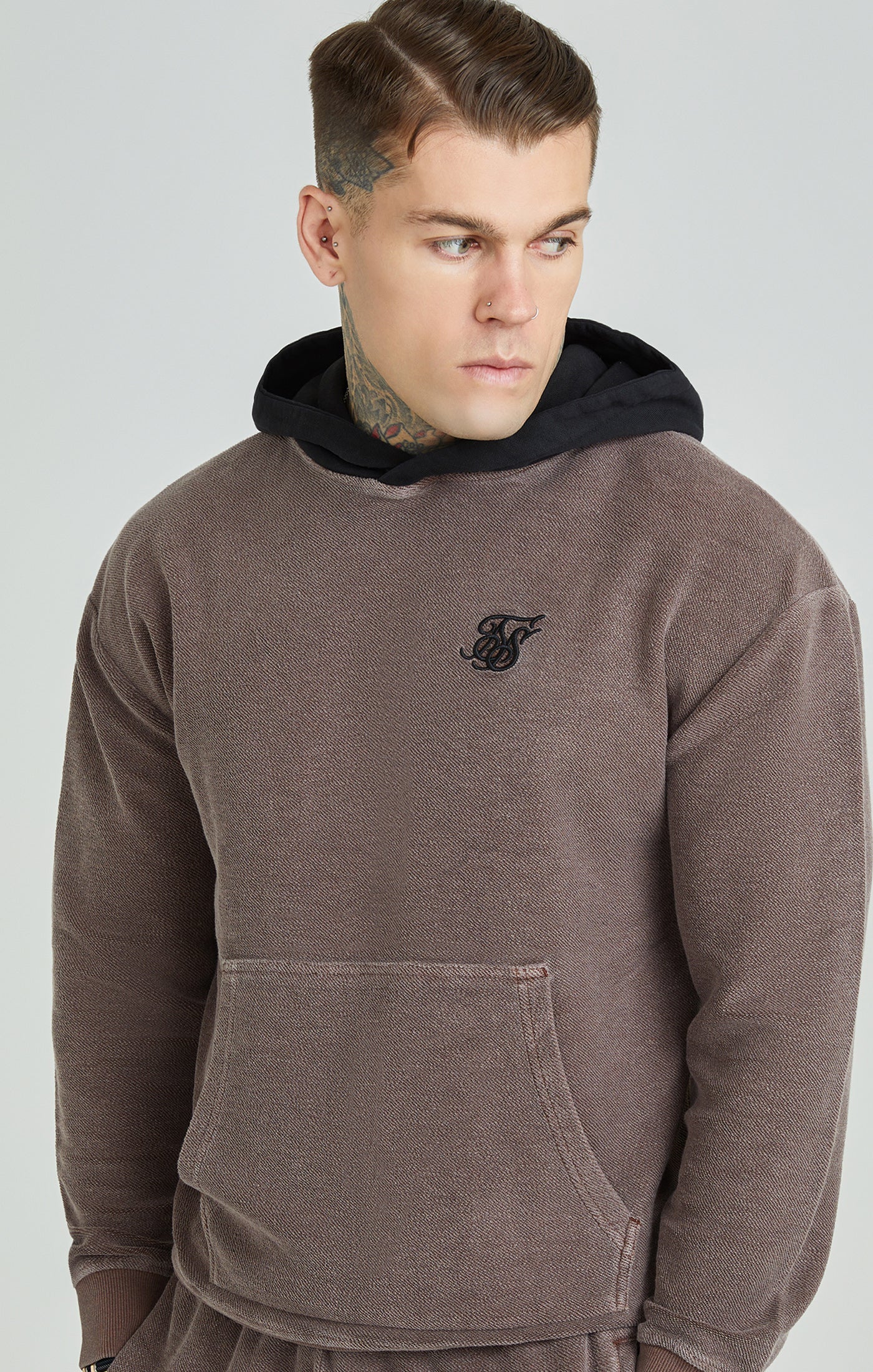 Load image into Gallery viewer, Washed Brown Heavyweight Loopback Oversized Hoodie