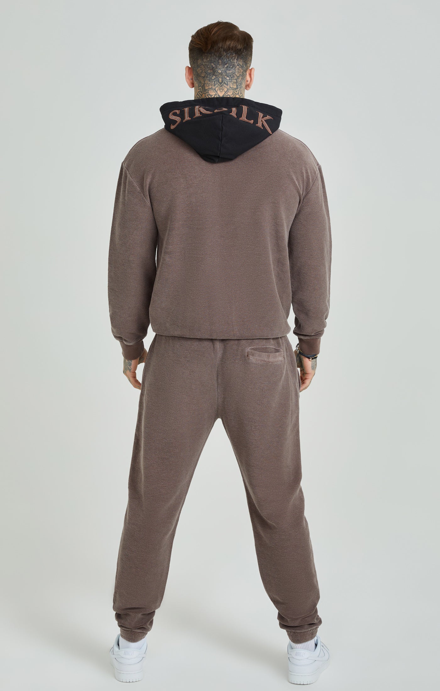 Load image into Gallery viewer, Washed Brown Heavyweight Loopback Oversized Hoodie (4)