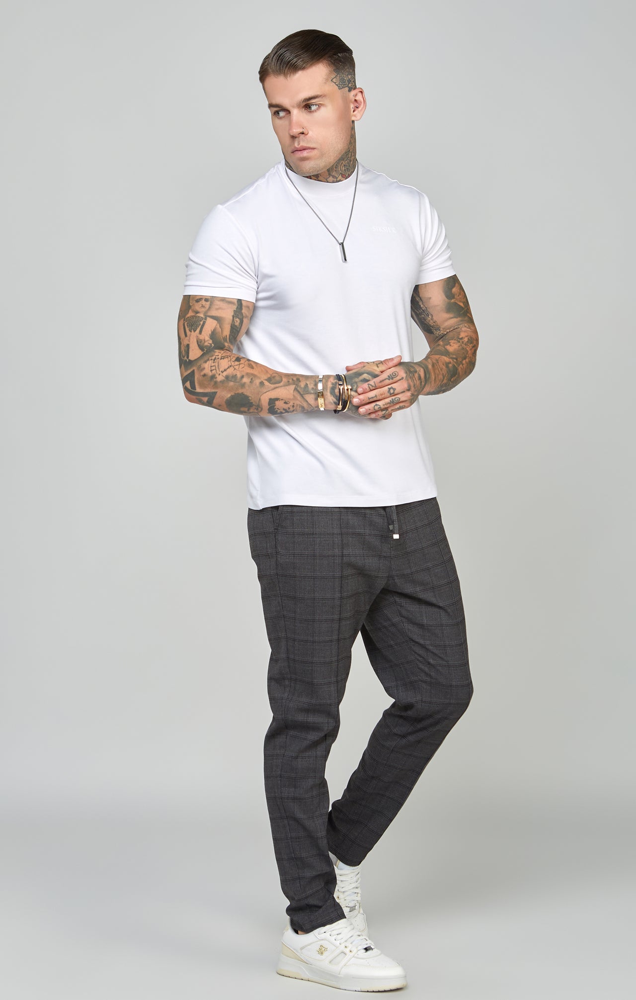 Black Tapered Fit Smart Woven Joggers (2)