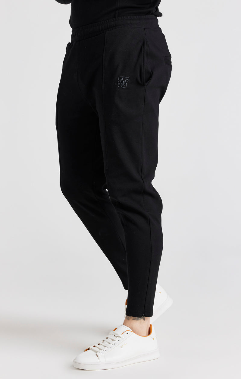 Black Pin Tuck Skinny Jogger