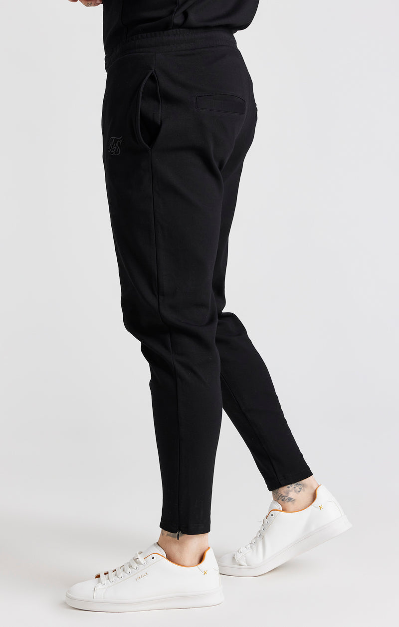Black Pin Tuck Skinny Jogger (1)