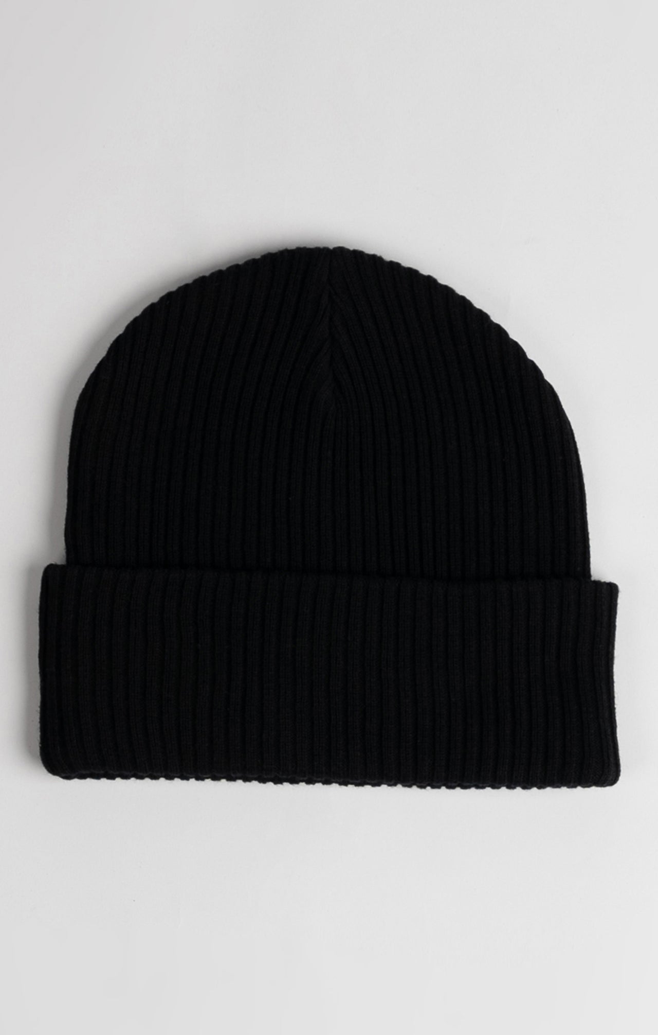 Black Crest Beanie Hat (1)