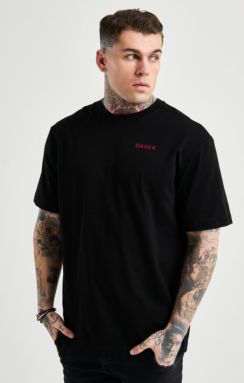 Black Rhinestone Oversized T-Shirt (1)