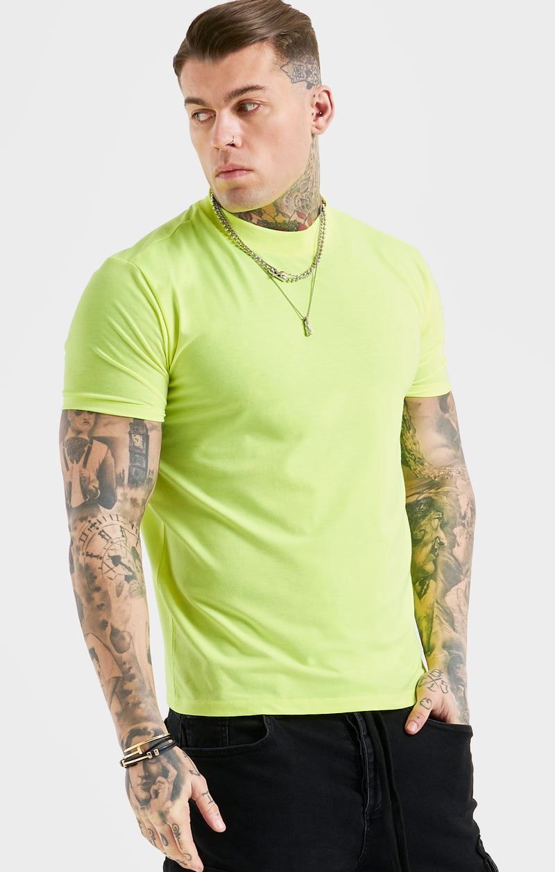 Messi x SikSilk Yellow High Neck T-Shirt