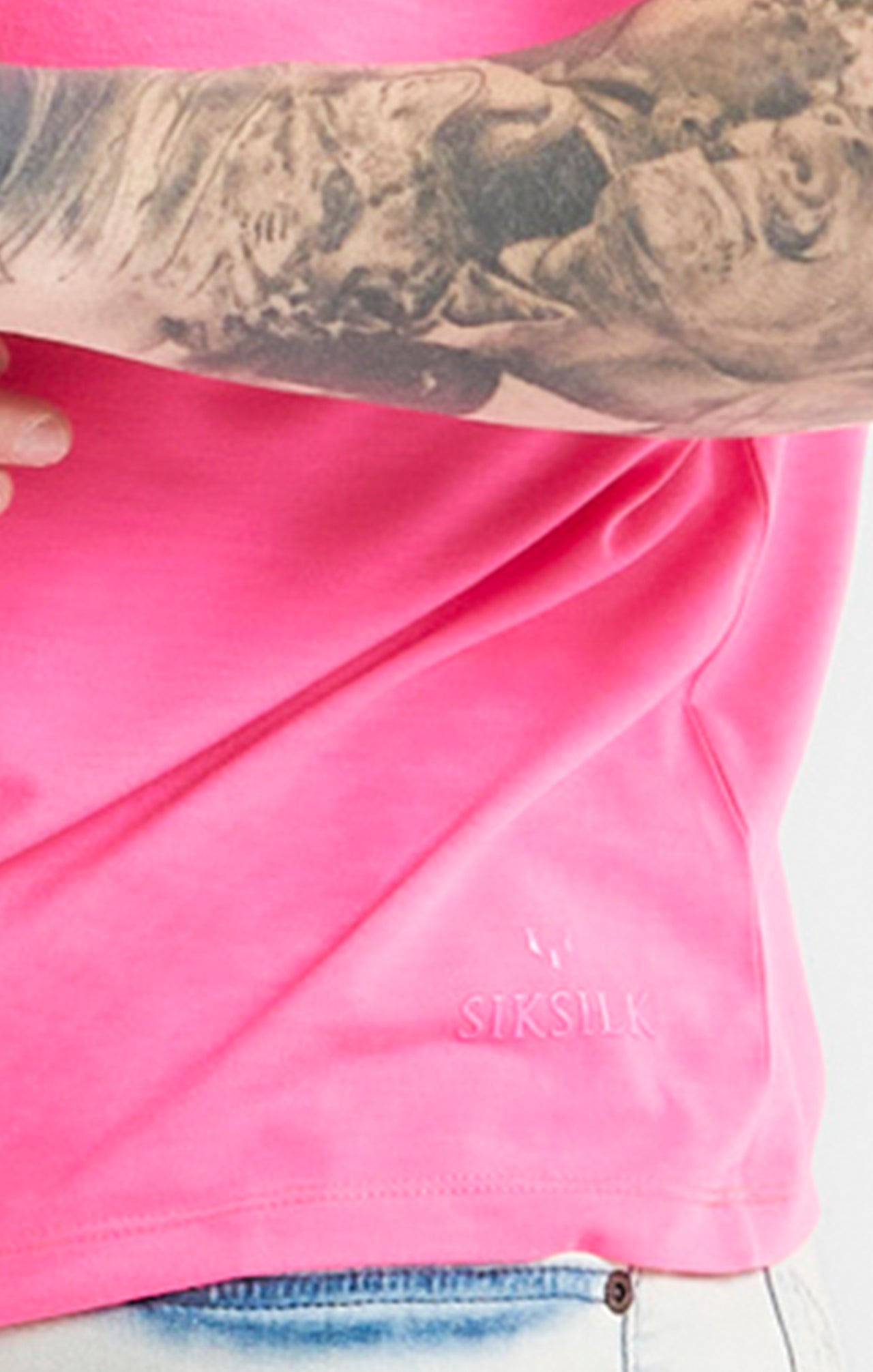 Messi x SikSilk Pink High Neck T-Shirt (1)
