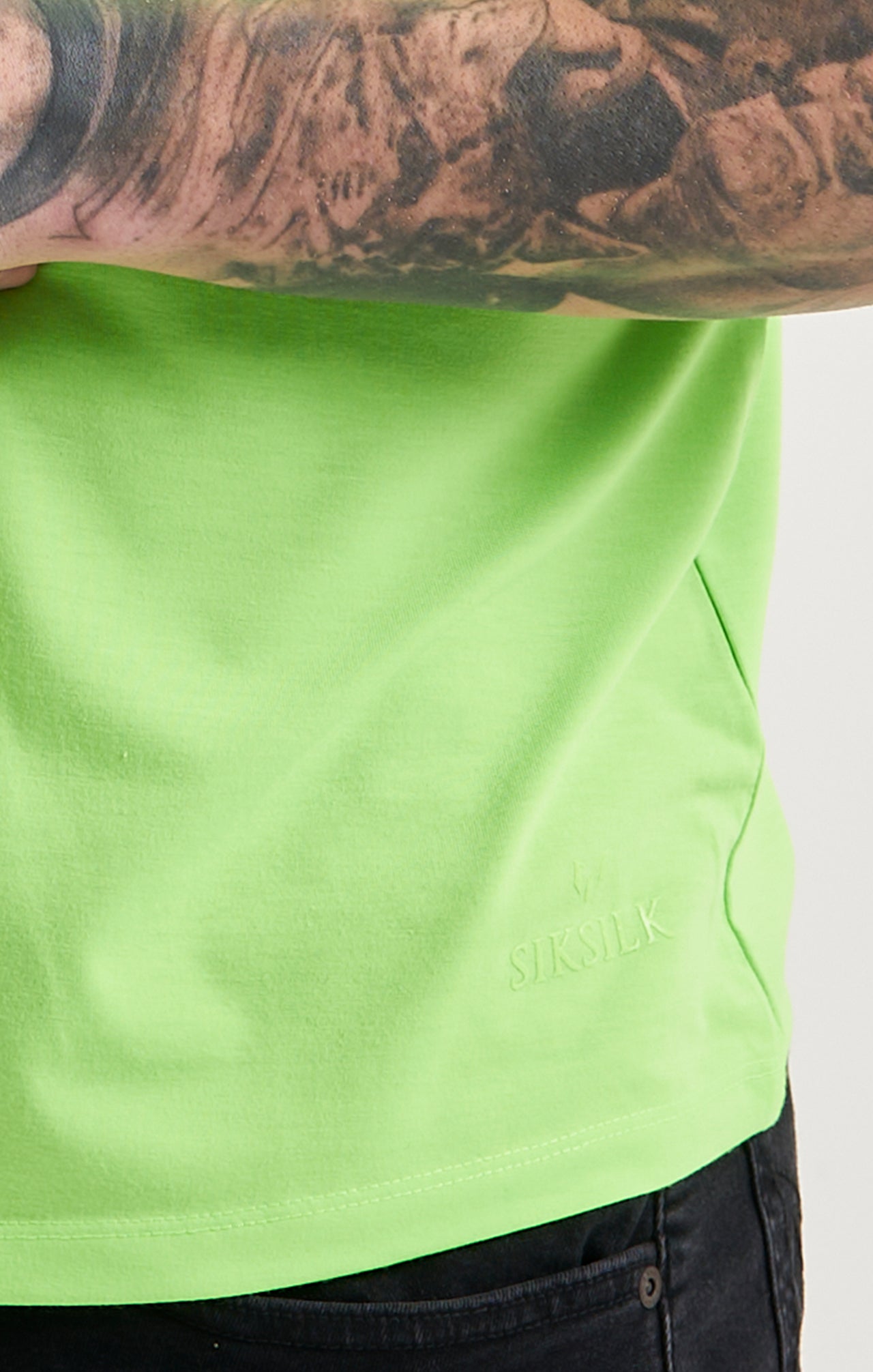 Messi x SikSilk Green High Neck T-Shirt (1)