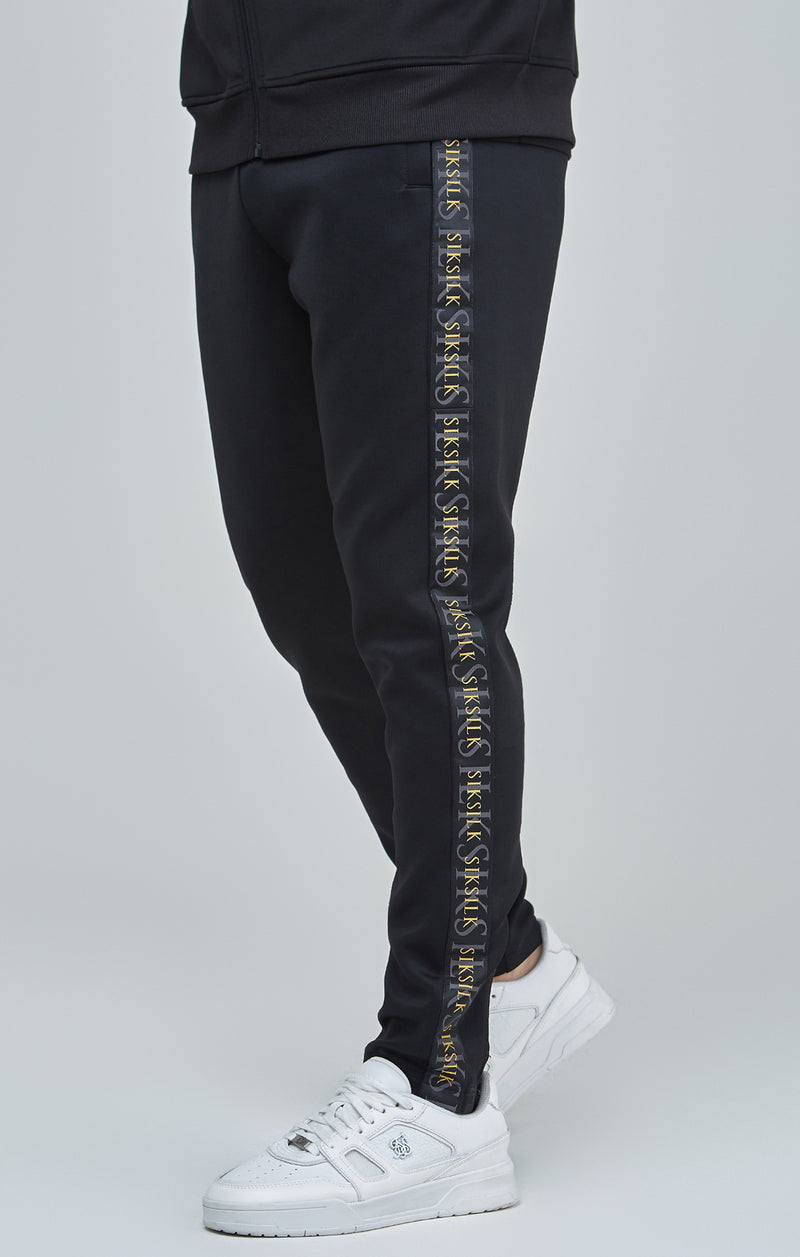 Black Gold Tape Track Pants