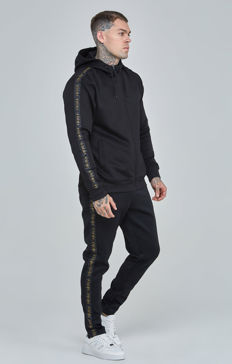 Black Gold Tape Track Pants (1)