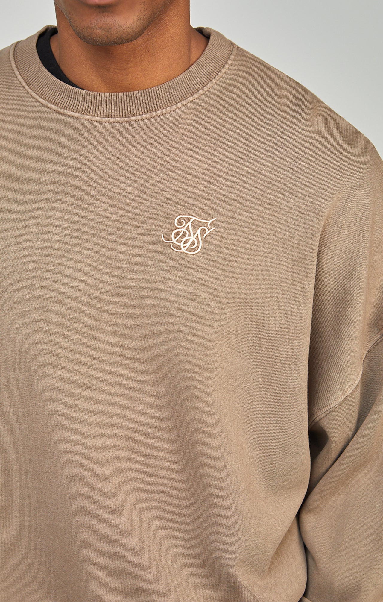 Brown Garment Dyed Boxy Fit Sweatshirt (2)