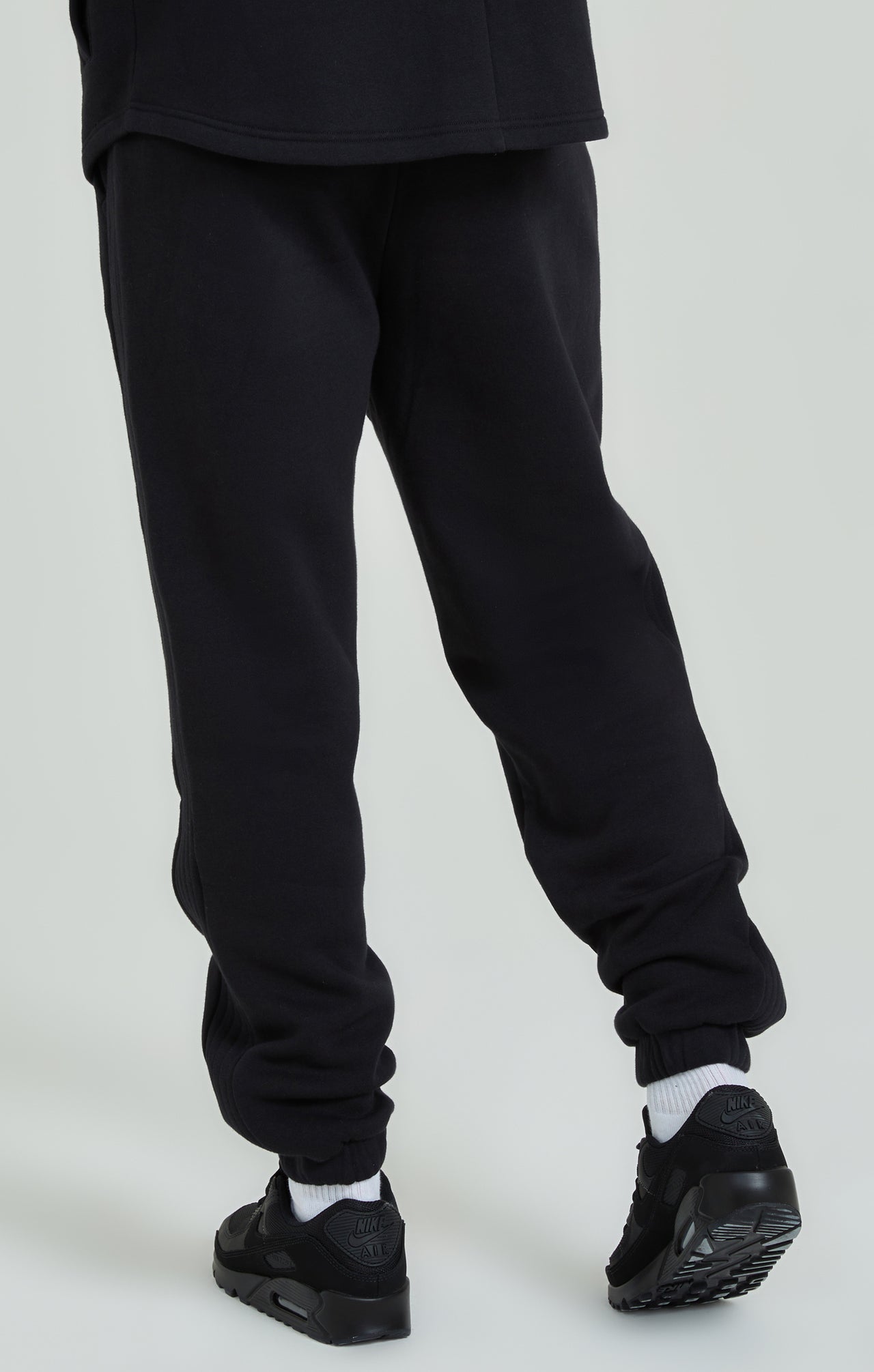 Black Panelled Relaxed Fit Joggers (3)