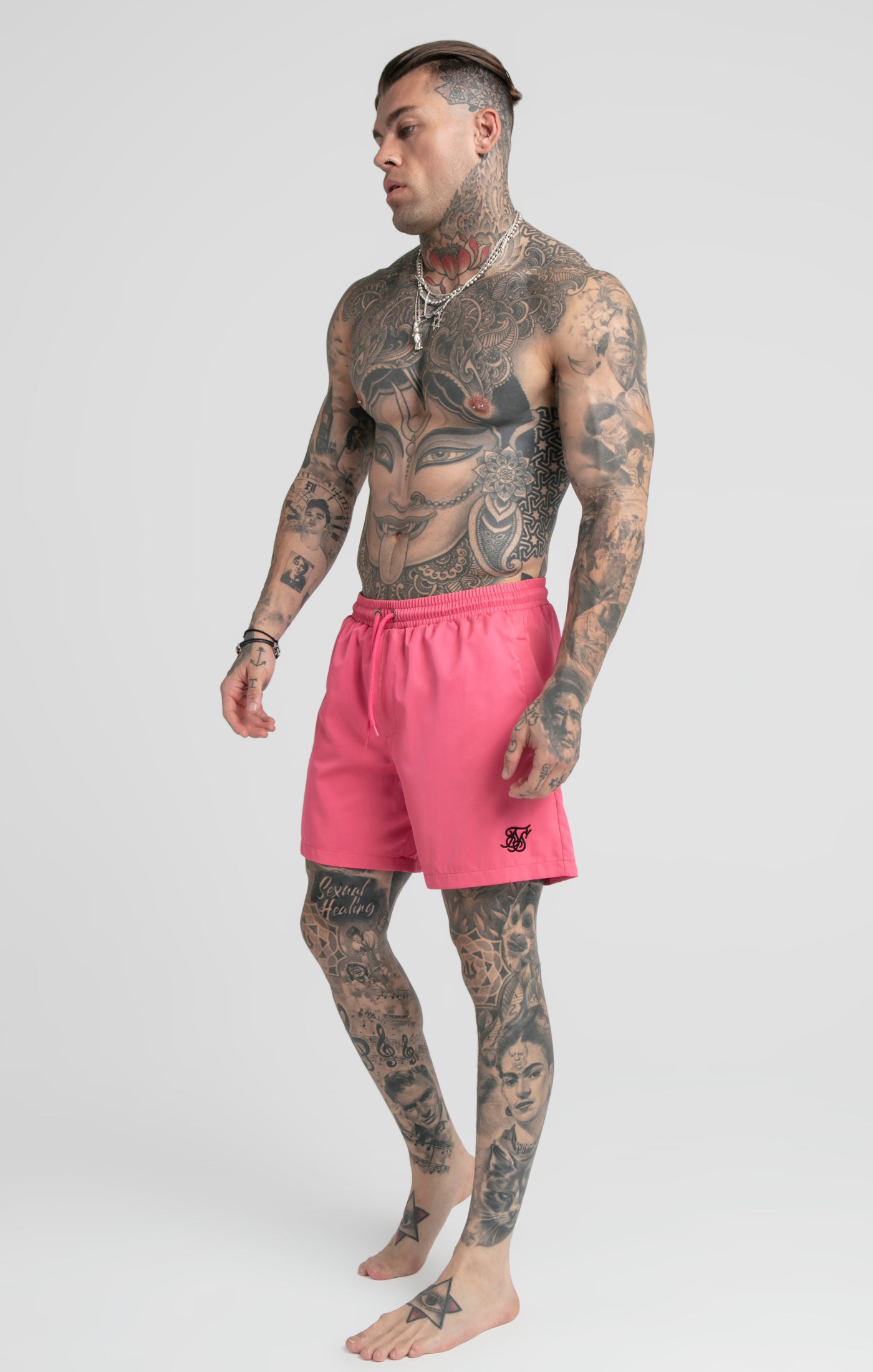 Load image into Gallery viewer, Pink Swim Short (4)