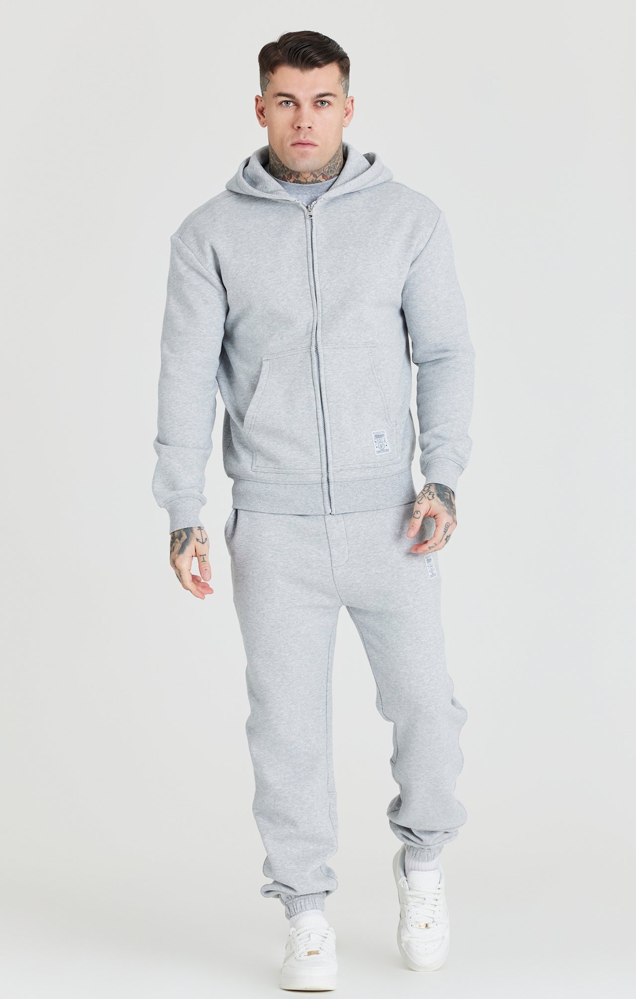 Grey Foundation Zip Through Hoodie (2)