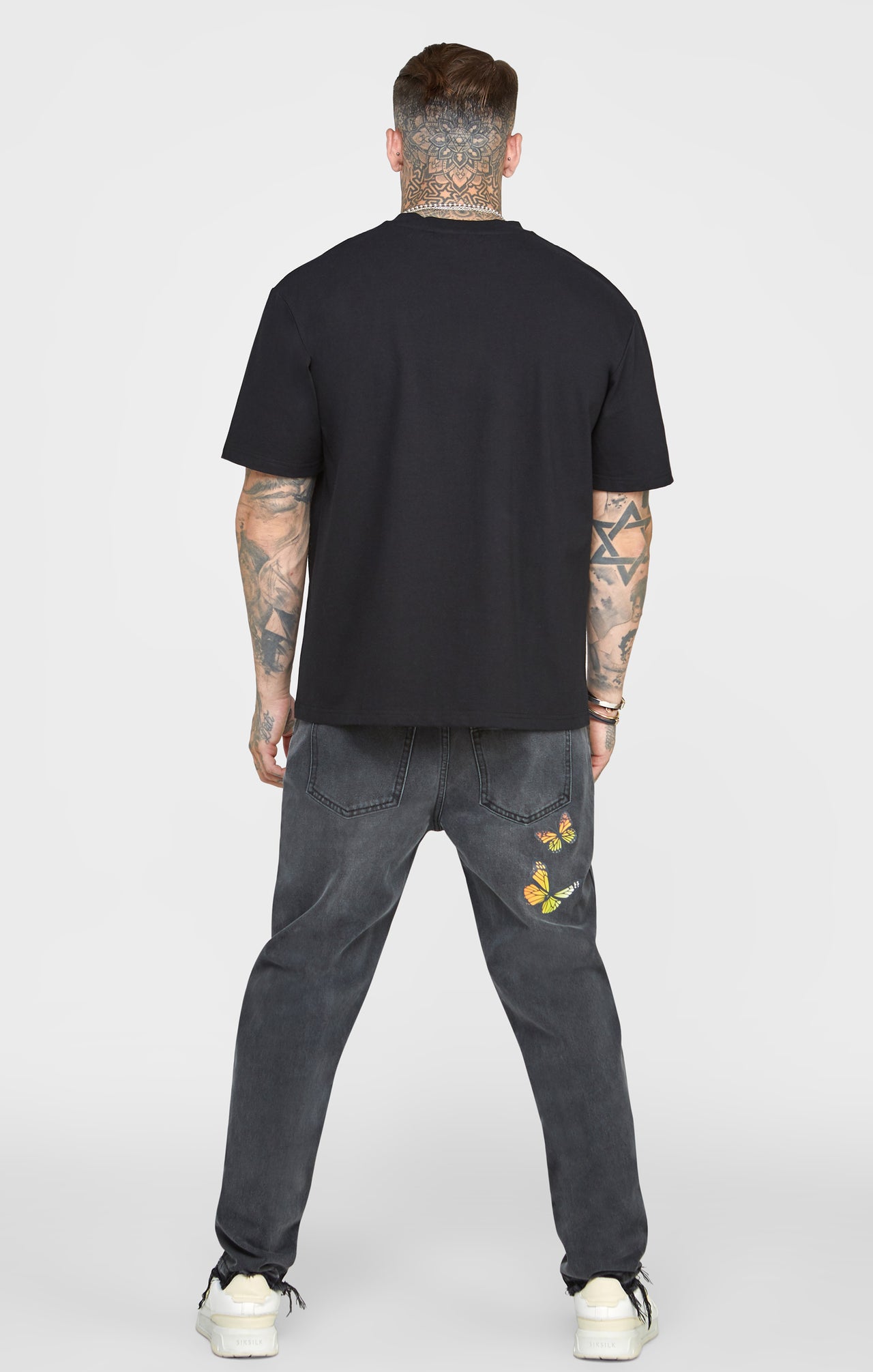 Black Butterfly Oversized T-Shirt (4)