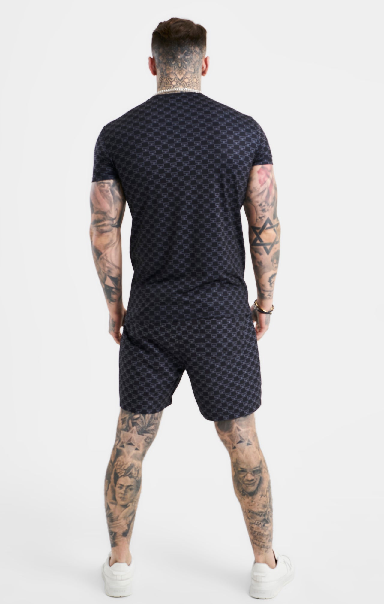 SikSilk Monogram Tee - Black (4)